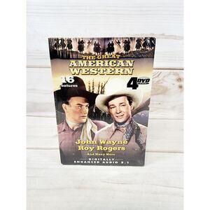 The Great American Western 4 DVD 16 Features John Wayne Roy Rogers & More SEALED